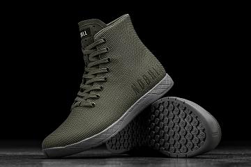 Grey Nobull High-Top Army Women's Trainers | CA Y2020X